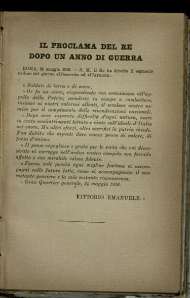 Il diario della nostra guerra : bollettini ufficiali dell'esercito e della marina